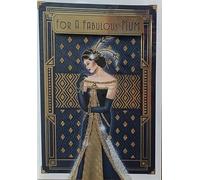 Fabulous Mum Birthday Card with an Art Deco Flapper Design