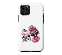 Fabulous Ostrich Diva Pink Sunglasses Bandana Case for iPhone 11 Pro