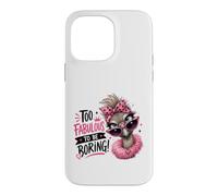 Fabulous Ostrich Diva Pink Sunglasses Bandana Case for iPhone 14 Pro Max