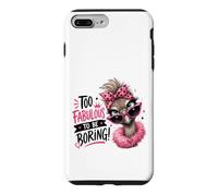 Fabulous Ostrich Diva Pink Sunglasses Bandana Case for iPhone 7 Plus/8 Plus