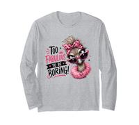 Fabulous Ostrich Diva Pink Sunglasses Bandana Long Sleeve T-Shirt