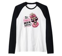 Fabulous Ostrich Diva Pink Sunglasses Bandana Raglan Baseball Tee