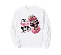 Fabulous Ostrich Diva Pink Sunglasses Bandana Sweatshirt