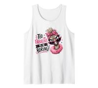 Fabulous Ostrich Diva Pink Sunglasses Bandana Tank Top