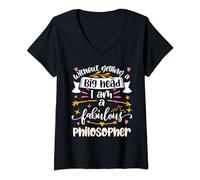 Fabulous Philosopher Funny Women Philosophy Teacher Student V-Neck T-Shirt