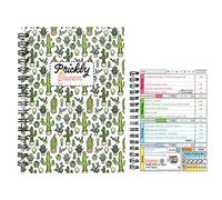 Fabulous Planning Calorie Counting Compatible Food Diet Diary Log Journal Weight Loss Wellness 3 Month Duration With Stickers 2022 ([Cactus] Prickly Queen, 3 Months)