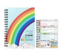 Fabulous Planning Calorie Counting Compatible Food Diet Diary Log Journal Weight Loss Wellness 7 Week Duration With Stickers 2024 (After The Storm Comes A Rainbow, 7 Weeks)