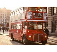 Fabulous Poster Wall Art Vintage Red Bus Street London