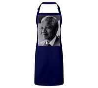 Fabulous Premium Kitchen Apron Navy Nelson Mandela Portrait Human Rights Activist South Africa