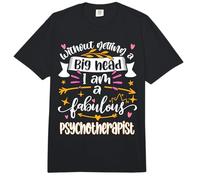 Fabulous Psychotherapist Funny Women Psychotherapy Present Comfort Colors Adult Heavyweight T-Shirt