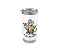 Fabulous Rainbow Pride-o-Saurus Rex Stainless Steel Insulated Tumbler