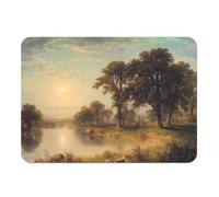 Fabulous Set of 4 Cork Backed Placemats - Woodland Meadows with Country Buccolic Cows - Large Format 39.5 x 28.5 cm