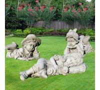 Fabulous Set of Three Children Garden Ornament