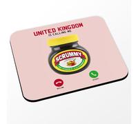 Fabulous United Kingdom is Calling Me Marmite Stereotype Mouse Mat (24 x 20 cm) Pink