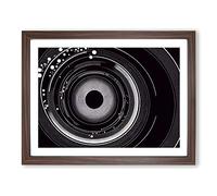 Fabulous Vinyl Record Art Abstract Framed Print | A4 Walnut Framed Wall Art | Ready to Hang | Abstract Fantasy Picture | Living Room Bedroom Lounge Office