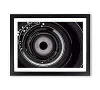 Fabulous Vinyl Record Art Abstract H1022 Framed Print for Living Room Bedroom Home Office Décor, Wall Art Picture Ready to Hang, Black A3 Frame (46 x 34 cm)