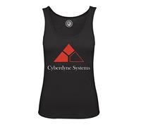 Fabulous Women's Cotton Tank Top Black Cyberdyne Systems Geek Science Fiction Movie