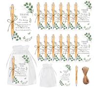Fabuloustrim 12 Sets Thank You Gift Employee Appreciation Gifts Inspirational Bamboo Ballpoint Pen For Colleagues Teacher Nurses Volunteer Bulk Gift Birthday Leaving Graduation Gifts