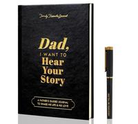 Fabuloustrim Dad,I Want to Hear Your Story,Father’s Guided Journal,Dad Journal Book,To Share His Life & His Love,Portable Journal School Supplies,For Fathers Day,Birthdays,Christmas,Retirement Gifts