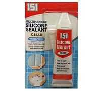 Fabulouz Silicone Sealant Tube Multipurpose Waterproof Kitchen Bath Shower Clear 70G (Clear)