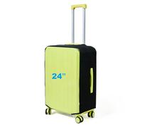 FABULWAY Clear Luggage Cover Protectors For Suitcases,Elastic Transparent waterproof PVC Suitcase Covers Protector Fit 20-30 Inch wheeled Luggage, Clear luggage cover, 24", Luggage Cover