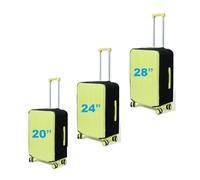 FABULWAY Clear Luggage Cover Protectors For Suitcases,Elastic Transparent waterproof PVC Suitcase Covers Protector Fit 20-30 Inch wheeled Luggage, Clear luggage cover, 20”+24“+28“, Luggage Cover