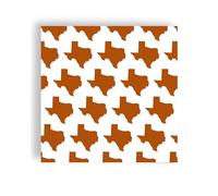 Fabuplates Burnt Orange Texas Cocktail Napkins - 24 Count, 3-Ply | Austin Game Day, College Tailgate, Party & Sports Events | Premium Paper Napkins for Football, Graduation & TX Pride