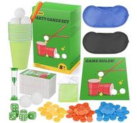 Faburo Party Game Set, Action Game for Adults - Beat Your Friends at 160 Challenges, Card and Board Game for Kids and Adults Perfect for Family Party Night