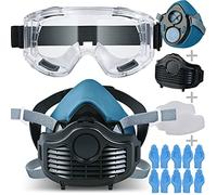 Faburo Safety Dust Face Cover,Dust Face Cover Paint Face Cover with Filter for Paint,Dust and Formaldehyde, Sanding, Polishing, Spraying And Other Work