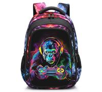 FABUVIEW Kids Backpack for Boys - Boys Backpack for School Bags for Middle School Students, Animal-game-only