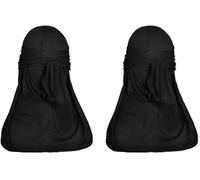 Fabz Beauty Cotton Durag Black, Quick Dry Lightweight and Breathable Du-Rag for Men and Women, Headgear, Bandana With Long Tails (2)
