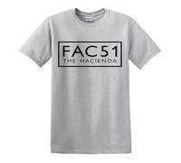 FAC - 51 Men's T-Shirt Rave Factory Records Dance Music Joy Happy Mondays Rose(Sport Grey,XL)