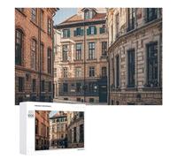 Facade Architecture Urban Image Puzzle for Adults Wooden Jigsaw Puzzle for Mother's Day Premium Puzzle with Unique Art Design Challenging Brain Teaser Birthday Gift for All Ages 1000 PCS