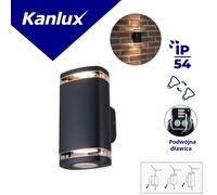 Facade light W EL 2GU10 B 1xmax 10W IP54 ZEVI 38886