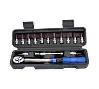 FACAIIO 1/4 Inch Click Torque Wrench 2-26Nm Bike Repair | 2-26Nm range, 0.2Nm micro-adjust, HEX/TORX bits included, bike and motorcycle repair, direct replacement