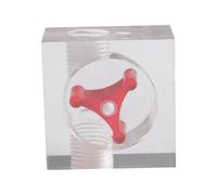 FACAIIO 1 pc Water Cooling Flow Indicator with G1/4 Thread, Acrylic Transparent Flow Meter for Real-Time Coolant Monitoring