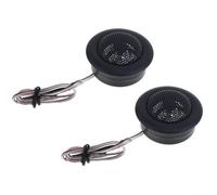 FACAIIO 120W Dome Tweeter Car Audio Speakers, 4 Ohm 2KHz-20KHz High Frequency Loudspeaker with Crossover, for Auto Sound System Upgrade, Black, 2 Pack