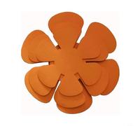 FACAIIO 12Pcs Pot Pan Protector Set, Ot And Pan Protectors,Felt Pad Anti Scratch Non,Stacking Pan Protectors,Saucepan Protectors To Protect Cookware (Orange)