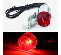 FACAIIO 12V 6W Classic Retro Bicycle Rear Taillight Lamp with Dynamo Bulb, Plastic + Aluminum, for Road and City Bike
