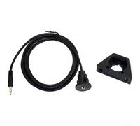 FACAIIO 1M 3.5mm Aux Extension Cable Male to Female Flush Mount | Flush mount design, clean dashboard look, 1m length, male to female connector, fit