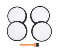 FACAIIO 2/4-Pack Filter for HART 20V Cordless Vacuum HPSV01/ HPSV01B/ HPSV50, High Efficiency Replacement Part with Cleaning Brush(4 PACK)