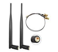 FACAIIO 2-Pack 915MHz LoRa Antenna with 5dBi Gain, SMA Male Connector and Cable, Indoor Gateway, Router and Communication Devices