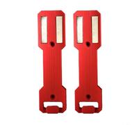 FACAIIO 2 Pack Magnetic Can Holder, Strong Mount for Toolbox/Workshop Wall Securely Holds Lubricant Spray Paint and Standard Cans (red)