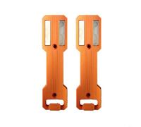 FACAIIO 2 Pack Magnetic Can Holder, Strong Mount for Toolbox/Workshop Wall Securely Holds Lubricant Spray Paint and Standard Cans (Orange)