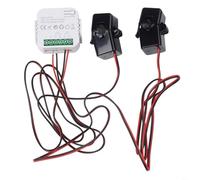 FACAIIO 2-Way Energy Meter with Bidirectional 1/2 Measurement for Tuya ABS Design Real-Time Voltage Current Power Factor Frequency Monitoring(2 Way)