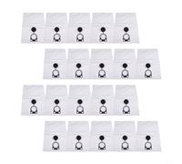 FACAIIO 20-Pack Fleece Filter Bags for Metabo for ASR 25/35/50 L for SC, for Bo for SCh GAS 35 L SFC+ Compatible, White