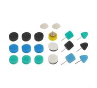 FACAIIO 20 Piece 1 Inch Sponge and Wool Polishing Pad Kit for Mini Detailing Tool for Headlights Fog Lights and Tight Space Car Buffing
