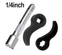 FACAIIO 3 Pcs 1/2" 1/4" Pry Bar Wrench Adaptor Head Alloy Steel with Extension Bar for Wire Cutters and Wheel Stoppers, Universal Fitment