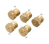 FACAIIO 5-Pack Brass for LPG Conversion Nozzles Gas Stove Burners, Propane Butane Injector Kit with 0506507087095mm Sizes