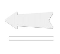 FACAIIO 5 Pack DIY Blank Sign with 15 Inch Stakes, 17x6 Inch Double Sided Metal Plastic Garden Plaque for Wedding Party Outdoor Use(10)